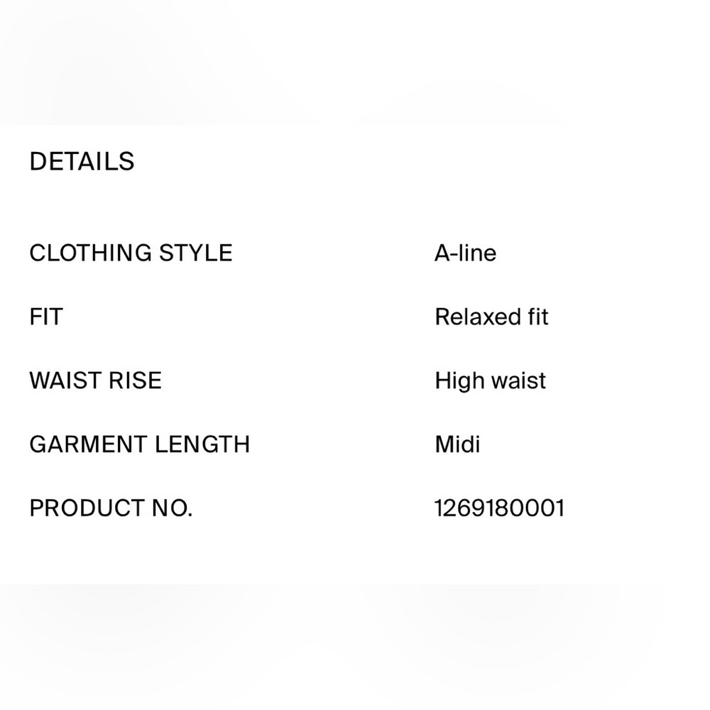 COS A-Line midi skirt. Navy. Size 10. Excellent condition. Price is negotiable:) - Picture 5 of 6